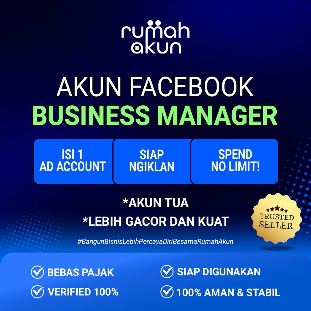 BM Isi 1 Akun Iklan No Limit | BM NO LIMIT FOR AD | AKUN BM NO LIMIT | Support Grey Ads / Black Ads