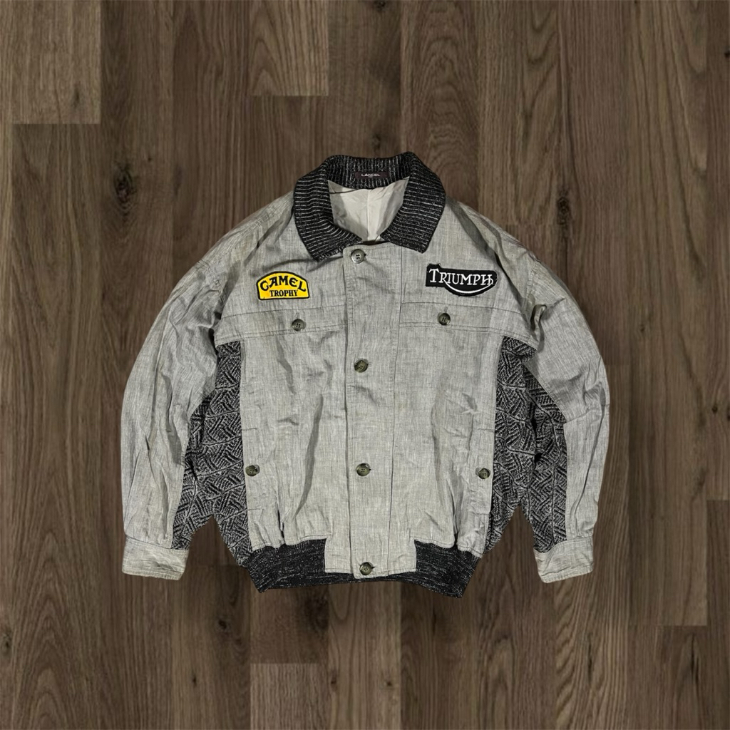 FLIGHT JACKET RAJUT LANCEL PARIS CUSTOM PATCH