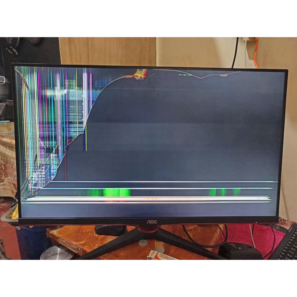 Monitor AOC 27G2E (KONDISI RUSAK LCD SCREEN}