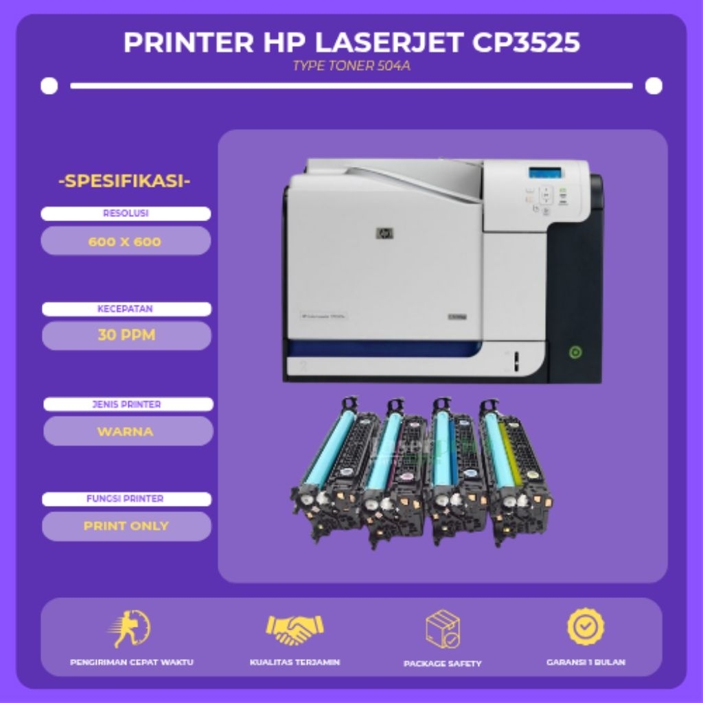 Printer HP Laserjet Color CP3525 Printer Laser Color