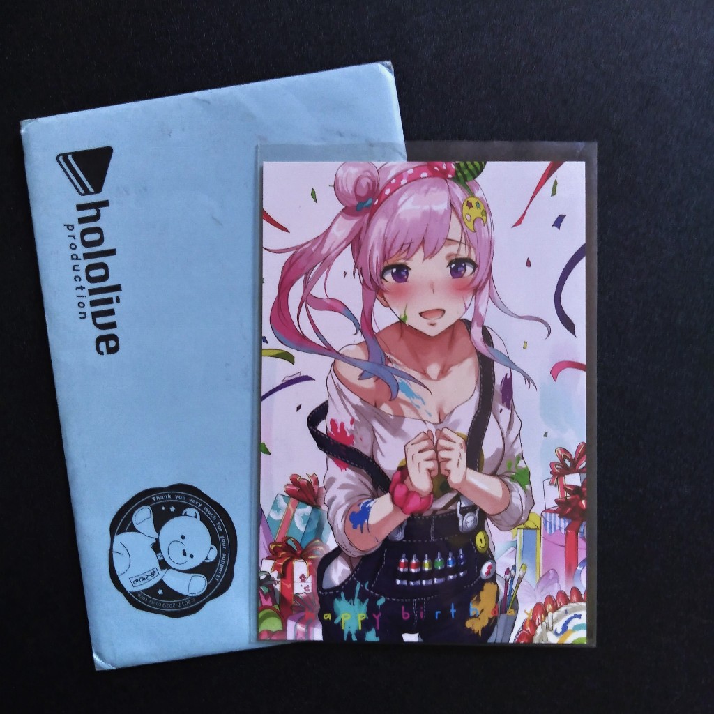 Hololive Airani Iofifteen 2020 birthday postcard