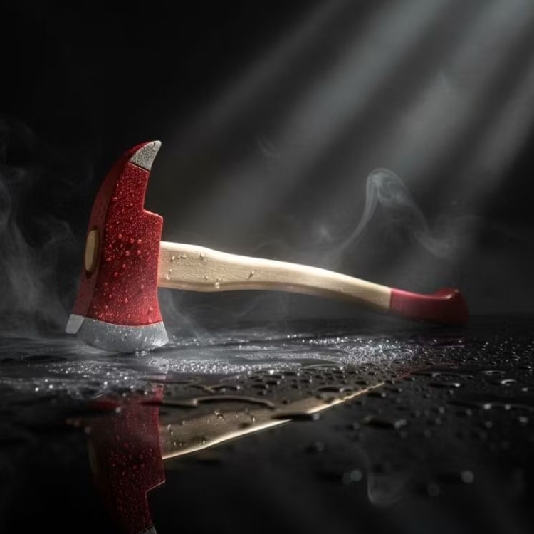 Mainan kapak kayu cosplay wooden axe kapak merah damkar