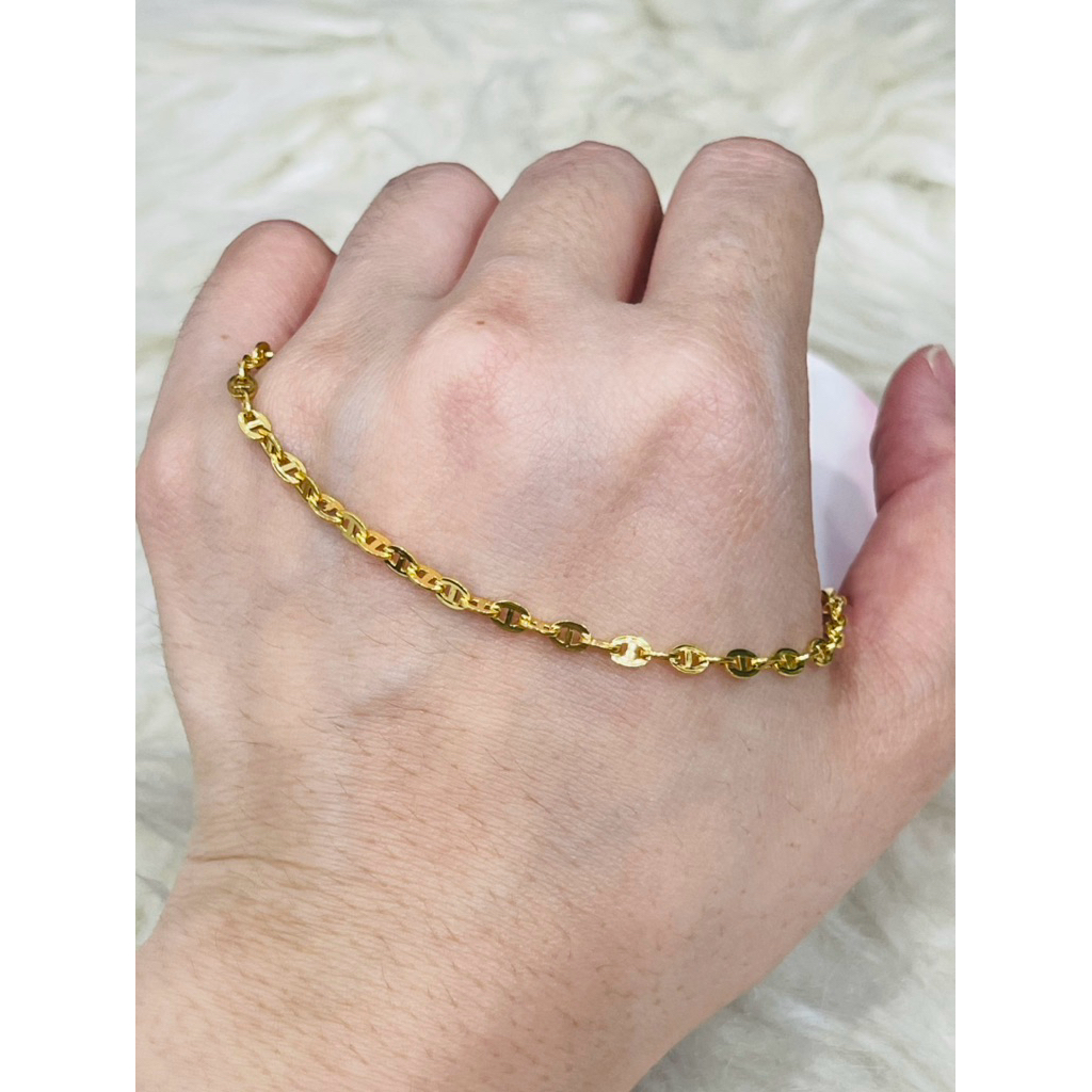 kalung anak casteli simple elegant emas asli kadar 700