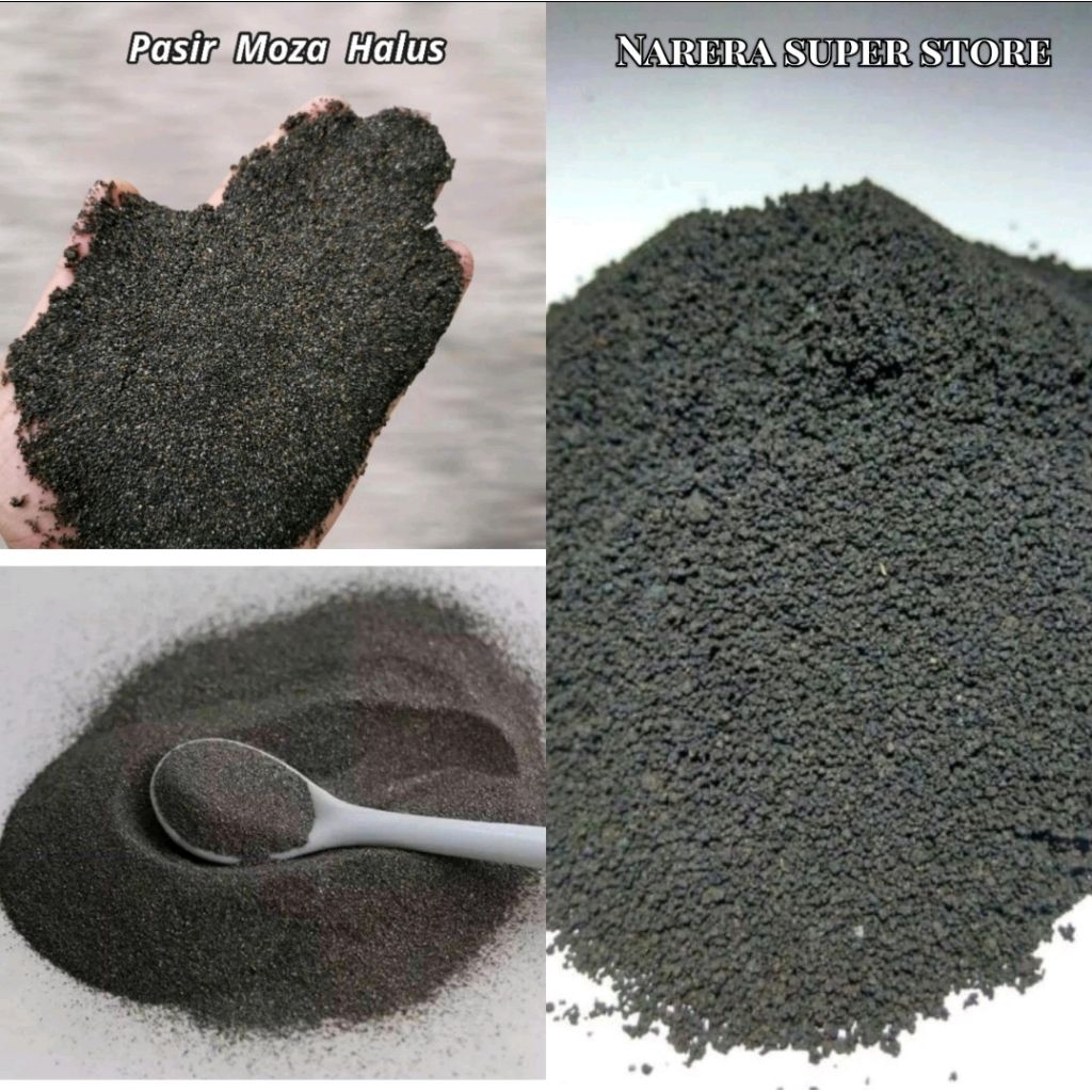 Pasir Moza Silika Hitam Halus Aquascape Aquarium