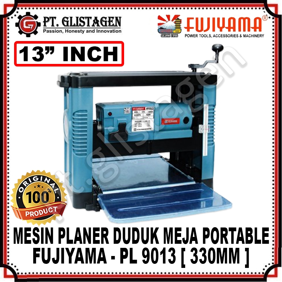 FUJIYAMA PP9013 Mesin Planer Duduk Meja 13" Inch Mesin Serut Kayu Duduk Ketam Sugu Pasah 330mm Porta