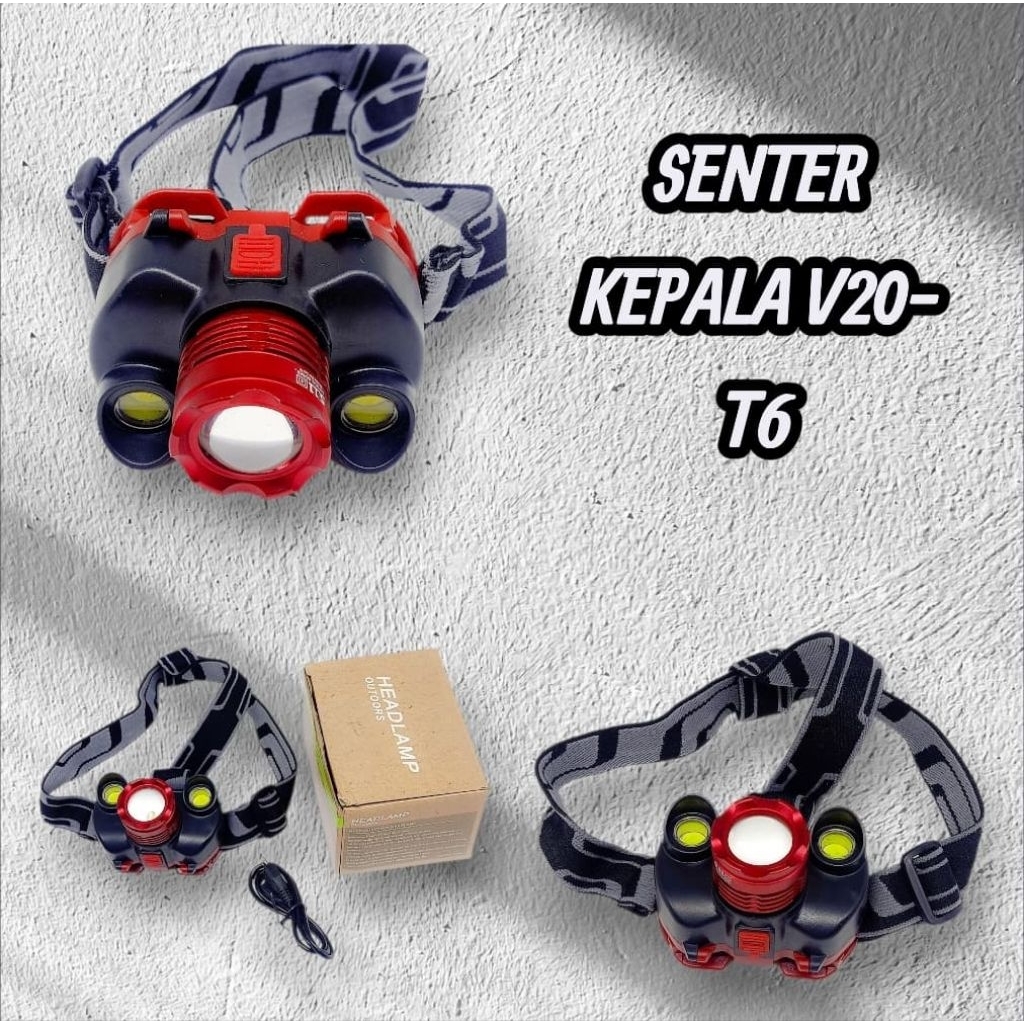 senter kepala V20 T6