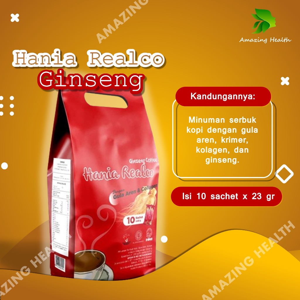 HNI Hania Realco Ginseng Coffee Kolagen Aren