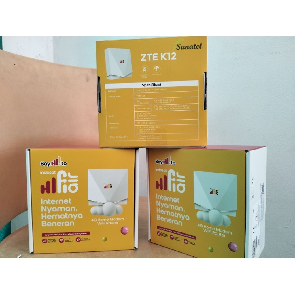 MODEM ZTE K12 + sim card Tri Kuota 75 gb
