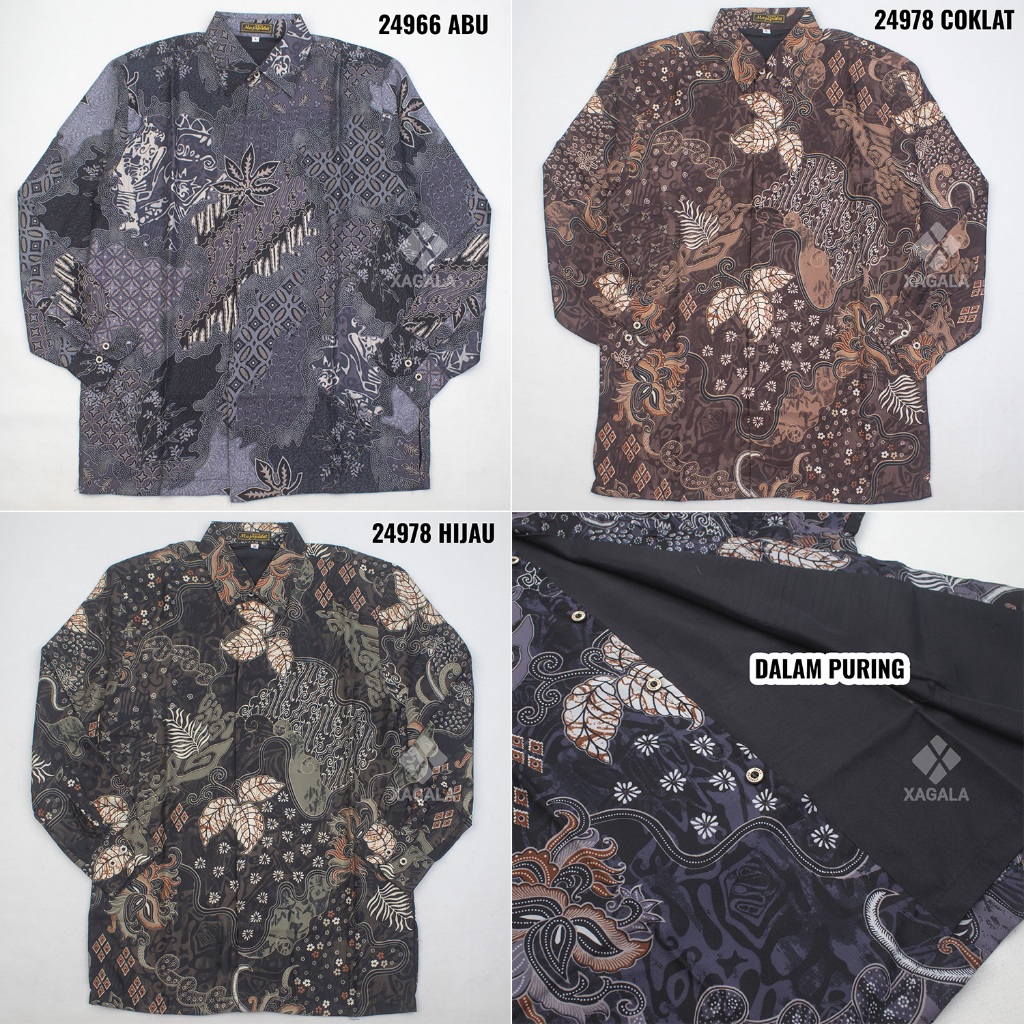BATIK FURING PRIA LENGAN PANJANG PREMIUM BATIK PURING PRIA DOBBY BATIK MODERN MAJAPAHIT