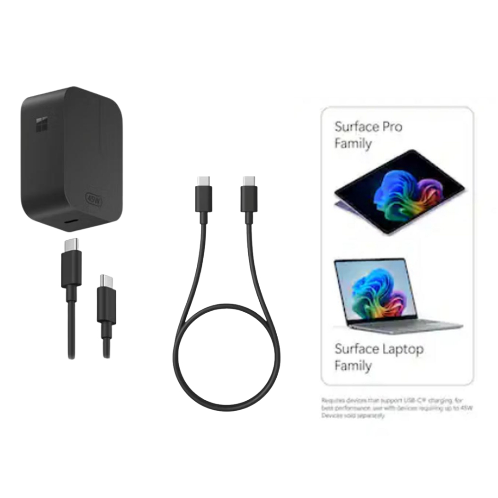 Microsoft Surface 45W USB-C Power Adapter / Adaptor Charger Surface Pro 12