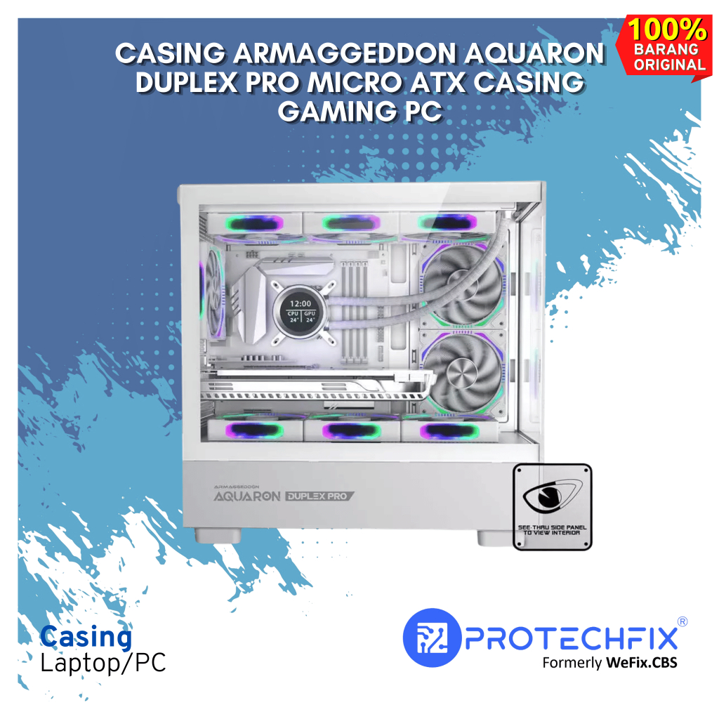Casing Armaggeddon Aquaron Duplex PRO Micro ATX Casing Gaming PC