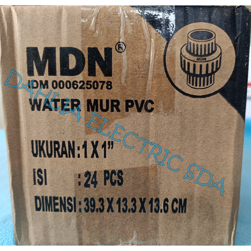 WATERMOOR/WATERMUR PVC 1 x 1 inch MDN HARGA 1 KARDUS