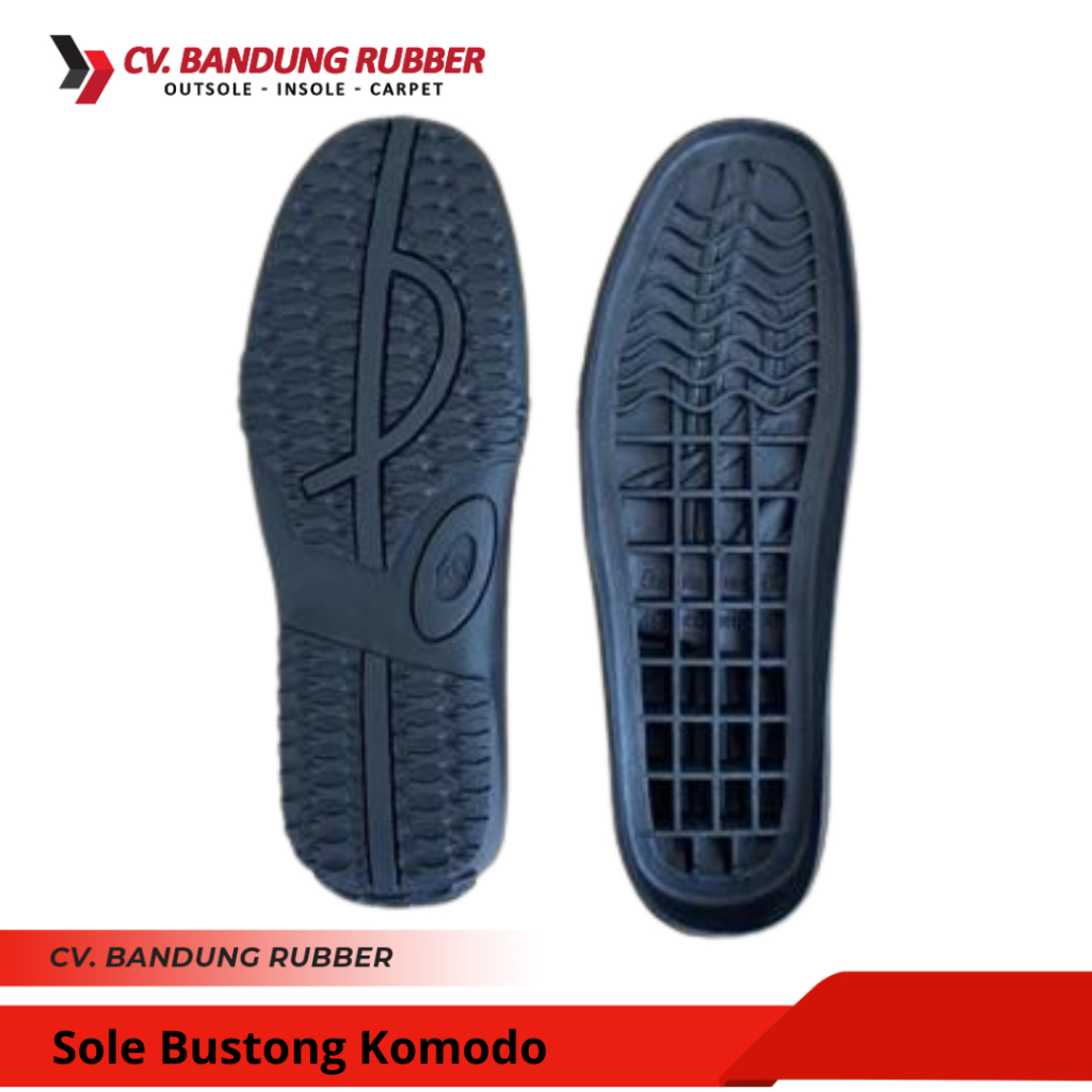 Outsole TPR Sandal Bustong Komodo Hitam Q182 Pria Sol Sepatu Pria Sol Sepatu Formal Sol Sandal Pria 