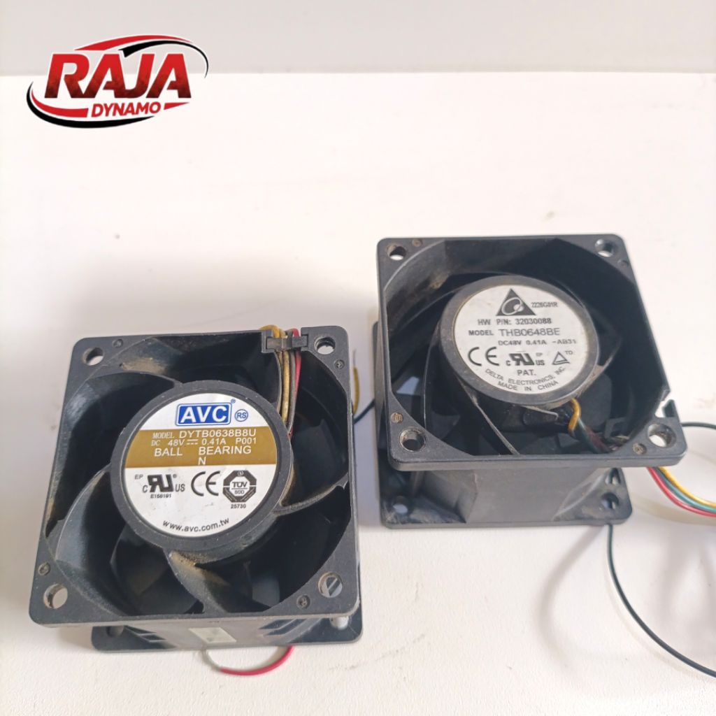 KIPAS FAN DC AVC DELTA 48V 0.41A 6×6cm TEBAL 4cm