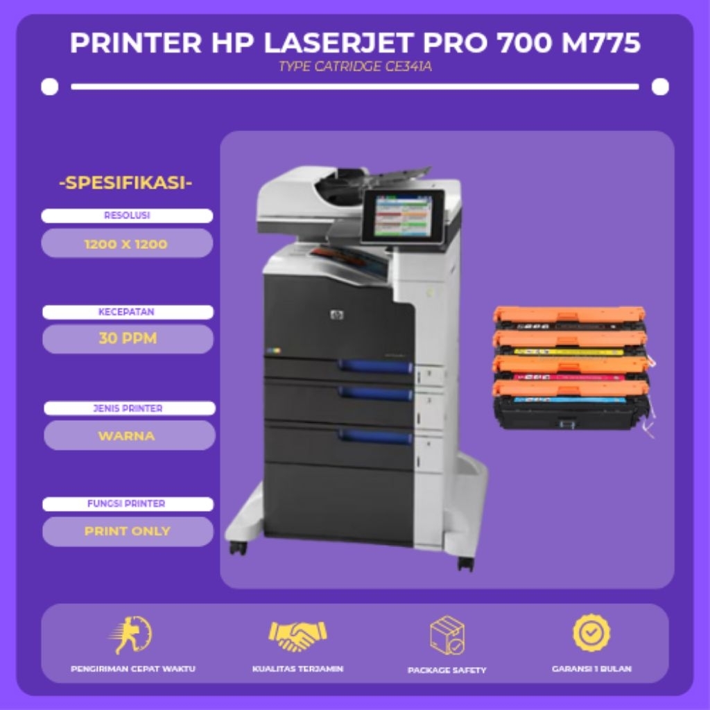 Printer A3 Warna HP LaserJet 700 Color MFP M775 Mesin Foto copy A3 Warna