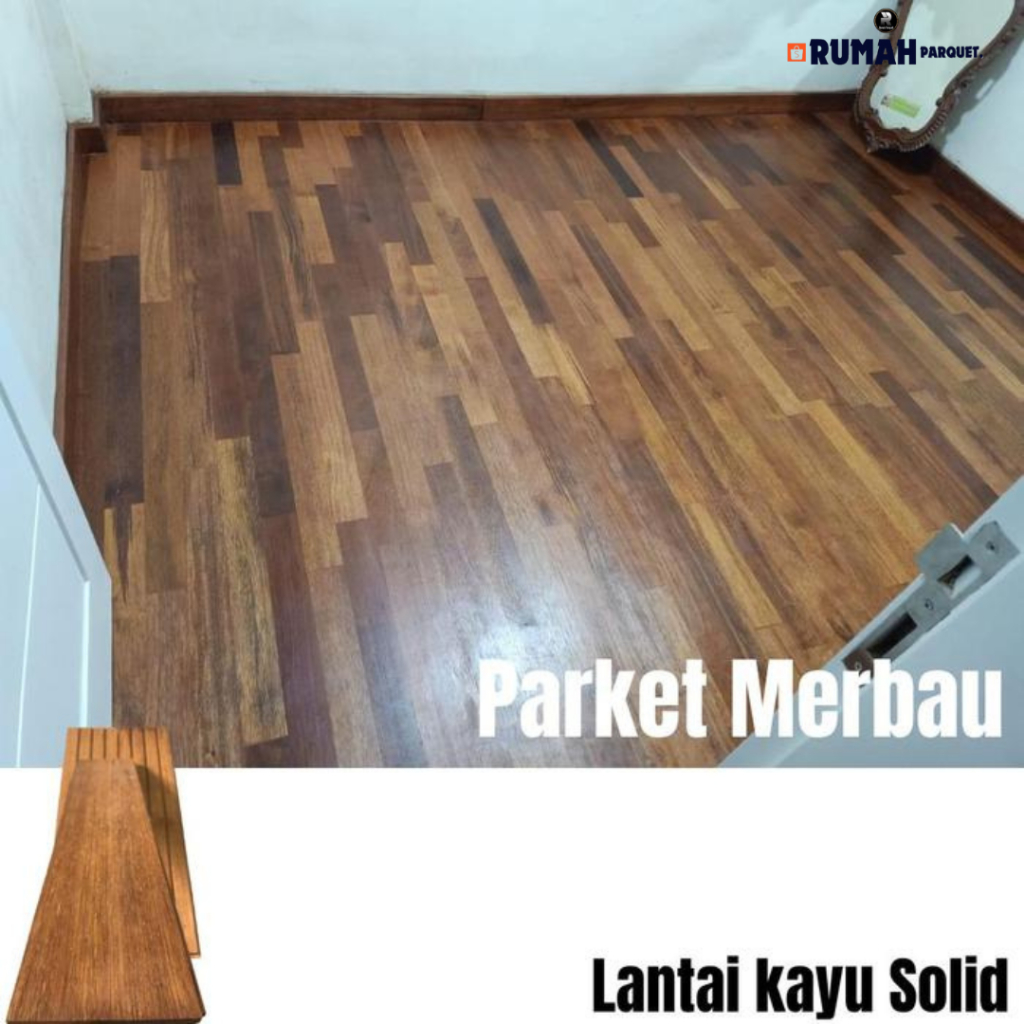 Lantai Kayu Solid/Parket Solid Merbau/ Parket Merbau
