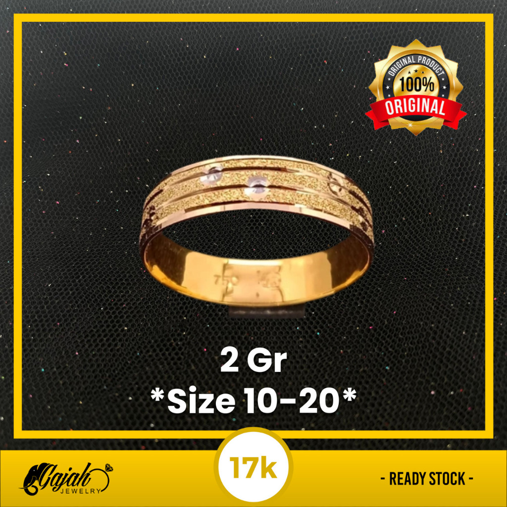 Cincin Emas 17K - 2 Gram 2326