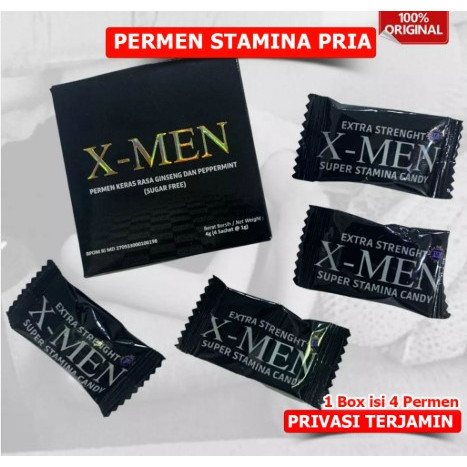 X MEN Permen Herbal Dewasa Mudah Dibawa