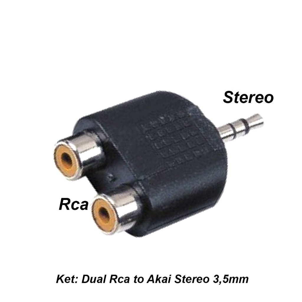 Jack Audio connector Dual Rca to Akai Mini Stereo 3,5mm (1pcs)