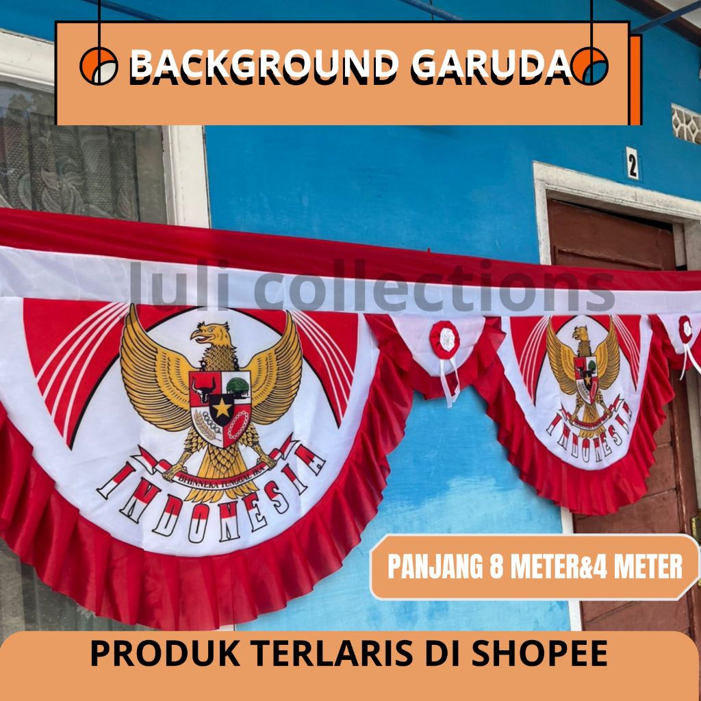 BENDERA BACKROUND GELOMBANG GARUDA MERAH PUTIH BENDERA MERAH PUTIH GELOMBANG BACKROUND