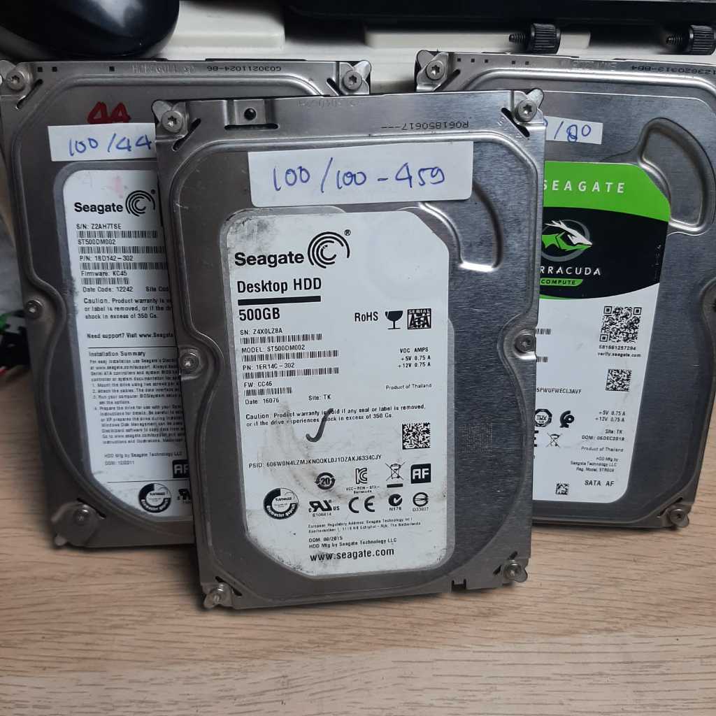 Hardisk Seagate Barracuda 500GB 500 GigaB HDD PC komputer Seagate Harddisk 500 Giga 3.5 Inch Bekas