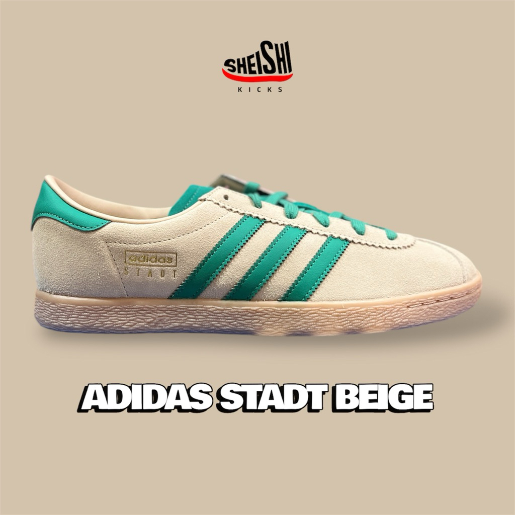 Sepatu Sneakers Pria Adidas Stadt Men’s Beige Green