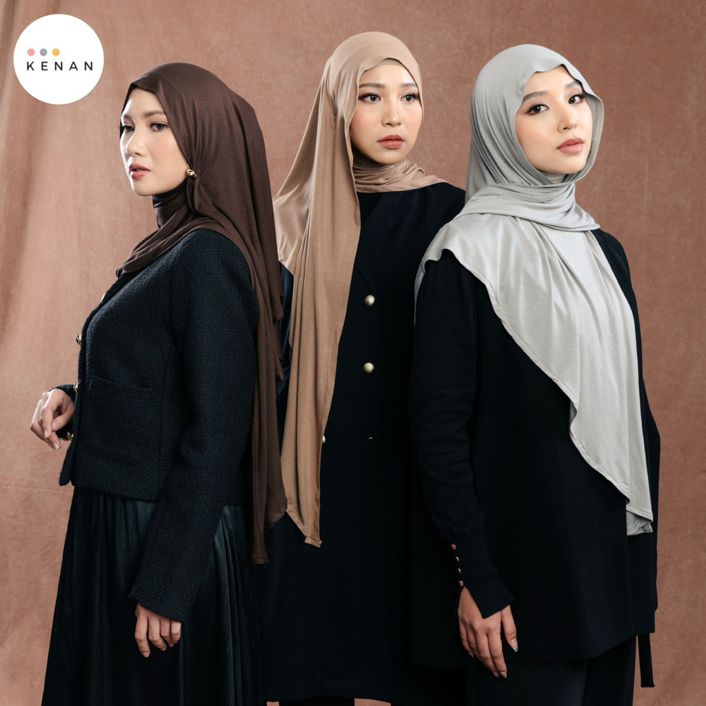 KENAN - Pashmina Oval Airflow Rayon Basic Scarf Cooltech