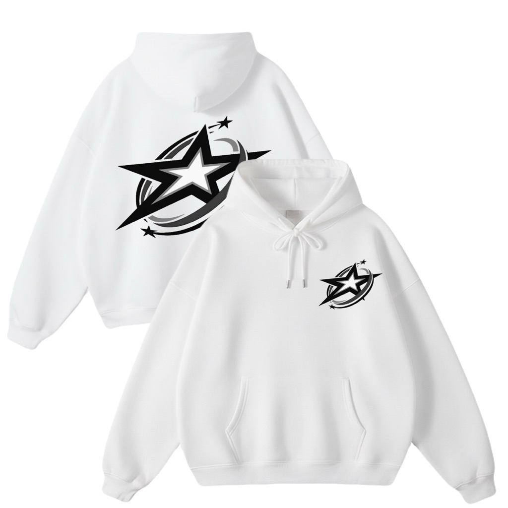 Hoodie sweateer DoubleStar unisex pria wanita fleece tebal kekinian