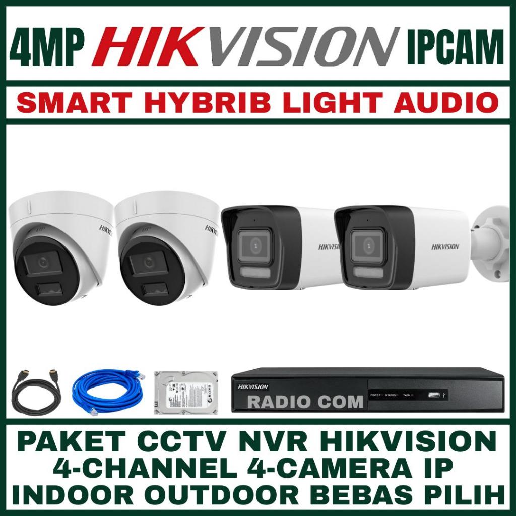 HIKVISION IP CAMERA 4MP PAKET 4 CHANNEL 4 KAMERA
