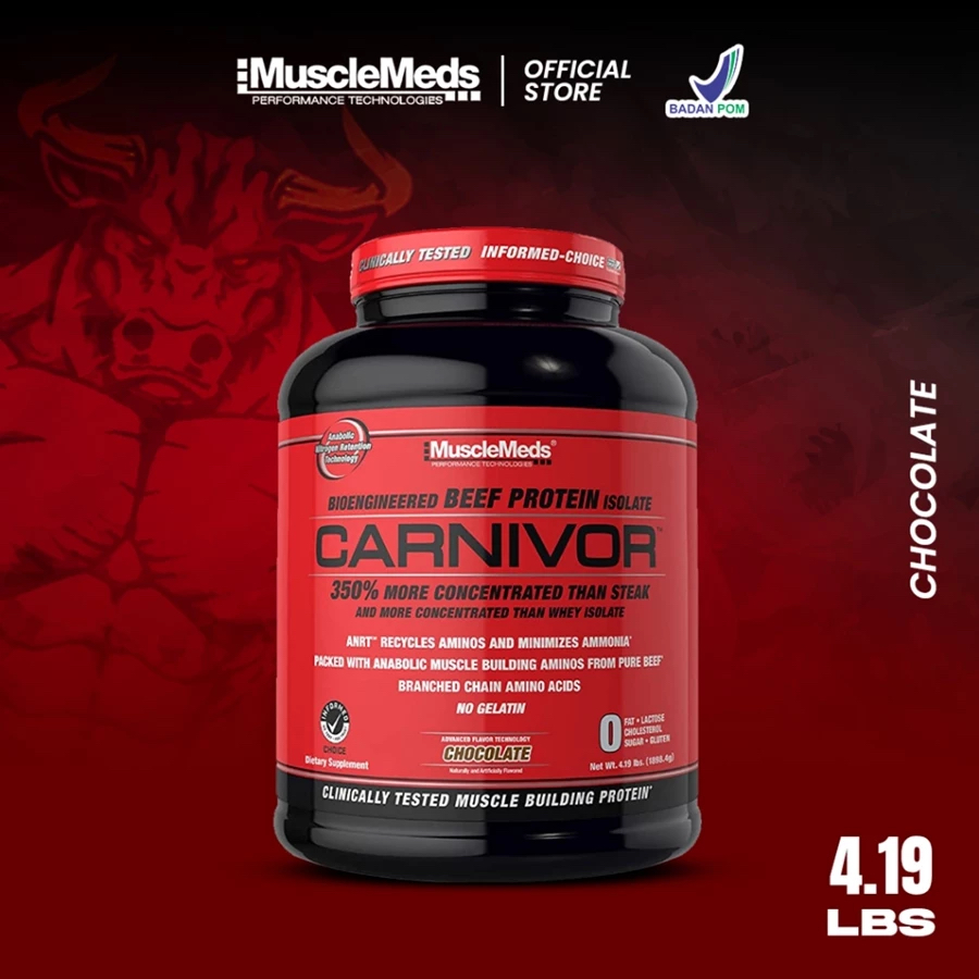 Musclemeds Carnivor Beef Protein 4lb Isolate Beef Protein