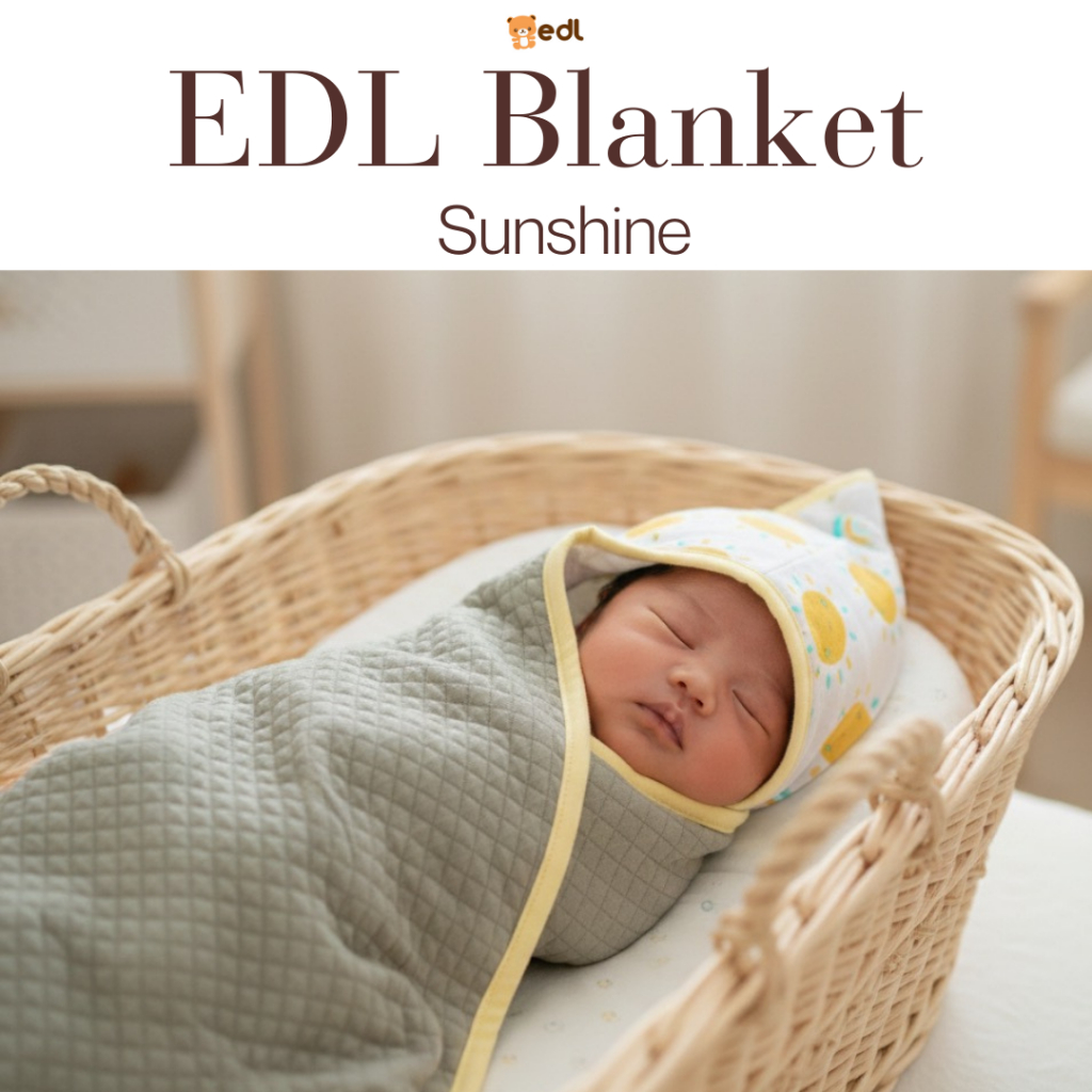 EDL Baby - Blanket Baby Selimut Katun Halus Lembut Topi Bayi newborn Laki-laki Perempuan 0-12bulan