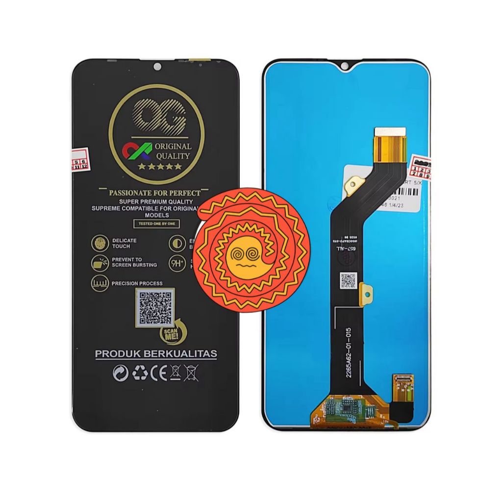 LCD INFINIX SMART 5/ITEL VISION 1 PLUS/PRO/TECHNO SPARK 6 GO OG SUPER BLACK