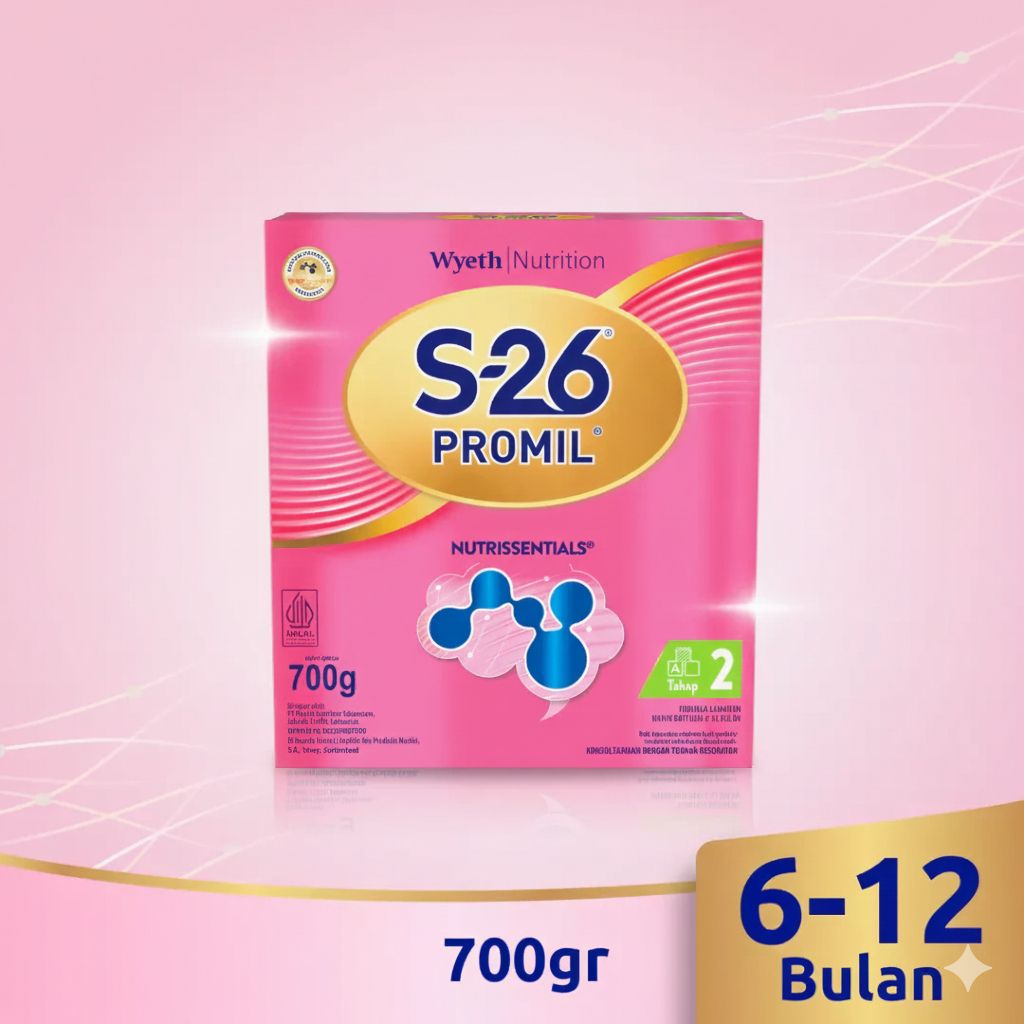 S26 PROMIL TAHAP 2 kemasan 700 Gram Susu Bubuk Bayi 6-12 bulan S-26 Promil Nutrissentials Tahap 2
