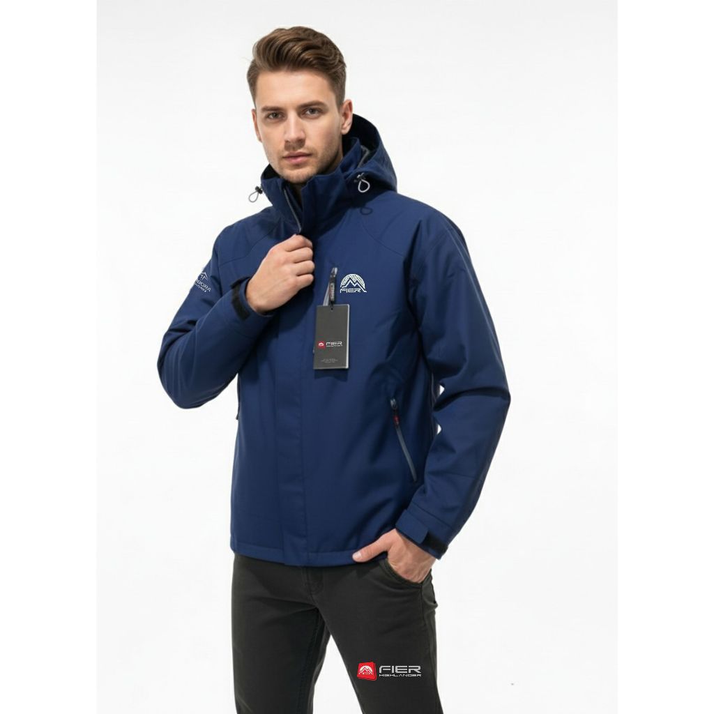 Fier Jacket Tambora Navy biru dongker jaket pria inner JARING