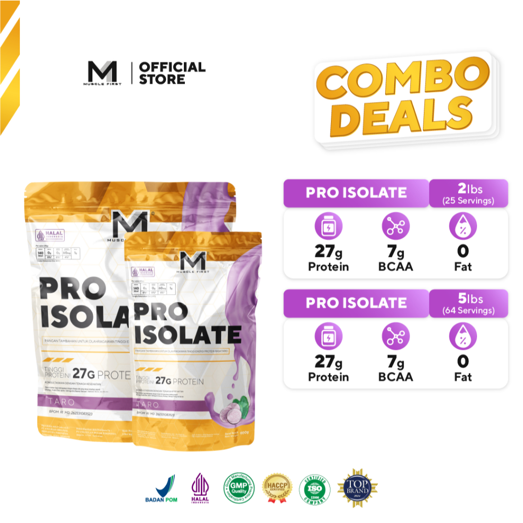 [BUNDLE] MUSCLE FIRST Pro Isolate 2lbs + Pro Isolate 5lbs