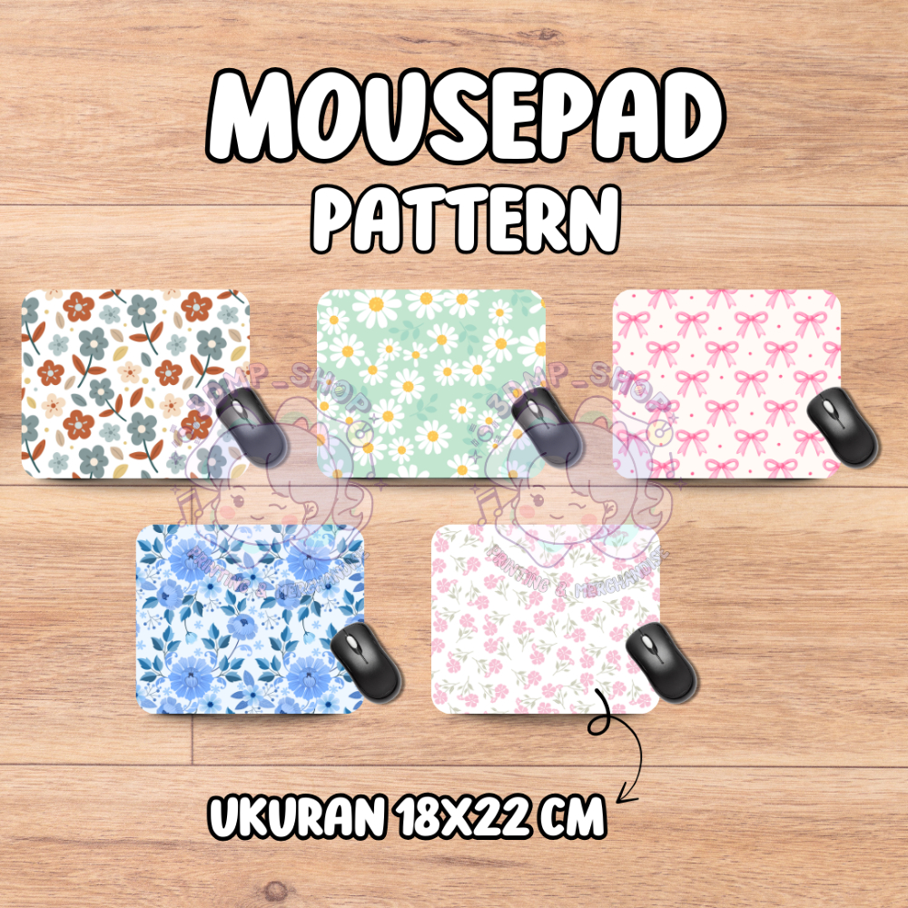 MOUSEPAD CUSTOM GAMBAR PATTERN