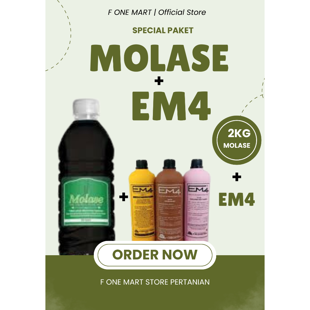 Molase + Em4 | PAKET 2KG MOLASE + EM4 | INI PERTANIAN | PERIKANAN | PETERNAKAN |
