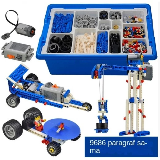 Lego 9686 Alat Pembelajaran Partikel Kecil Set Mesin Mekanik Terlaris