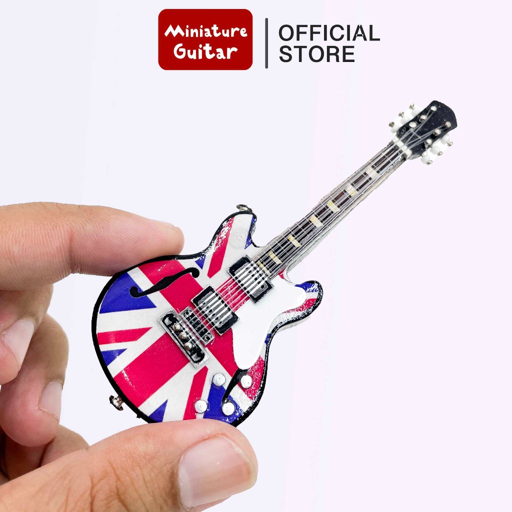 miniatur gitar epiphone miniatur gitar epiphone uk flag hiasan kado