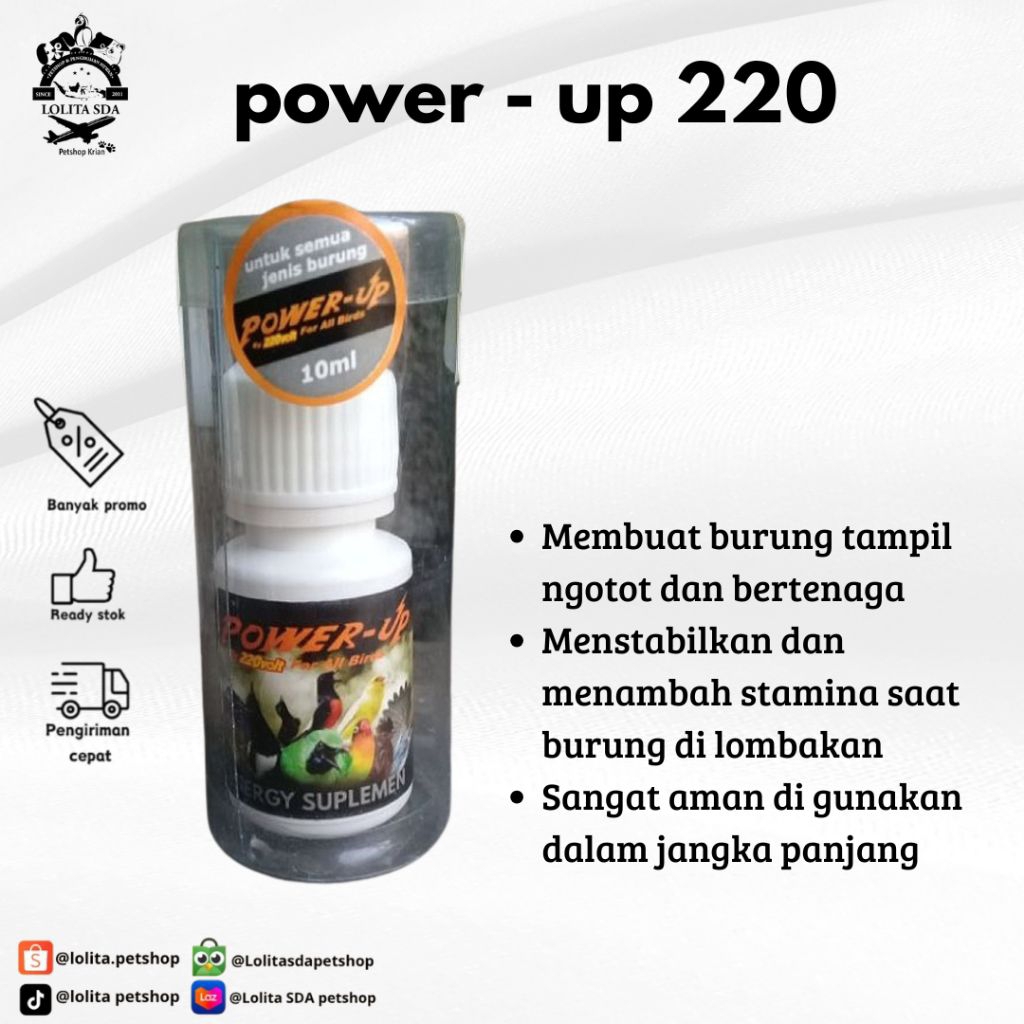 Vitavolt 220 Volt suplemen multivitamin yang dirancang khusus untuk burung kicau