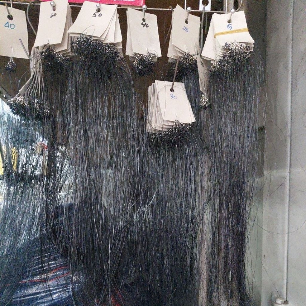 Tali Pancing Cabang  2 Tali Rambut atau Tali Rawe Pancing