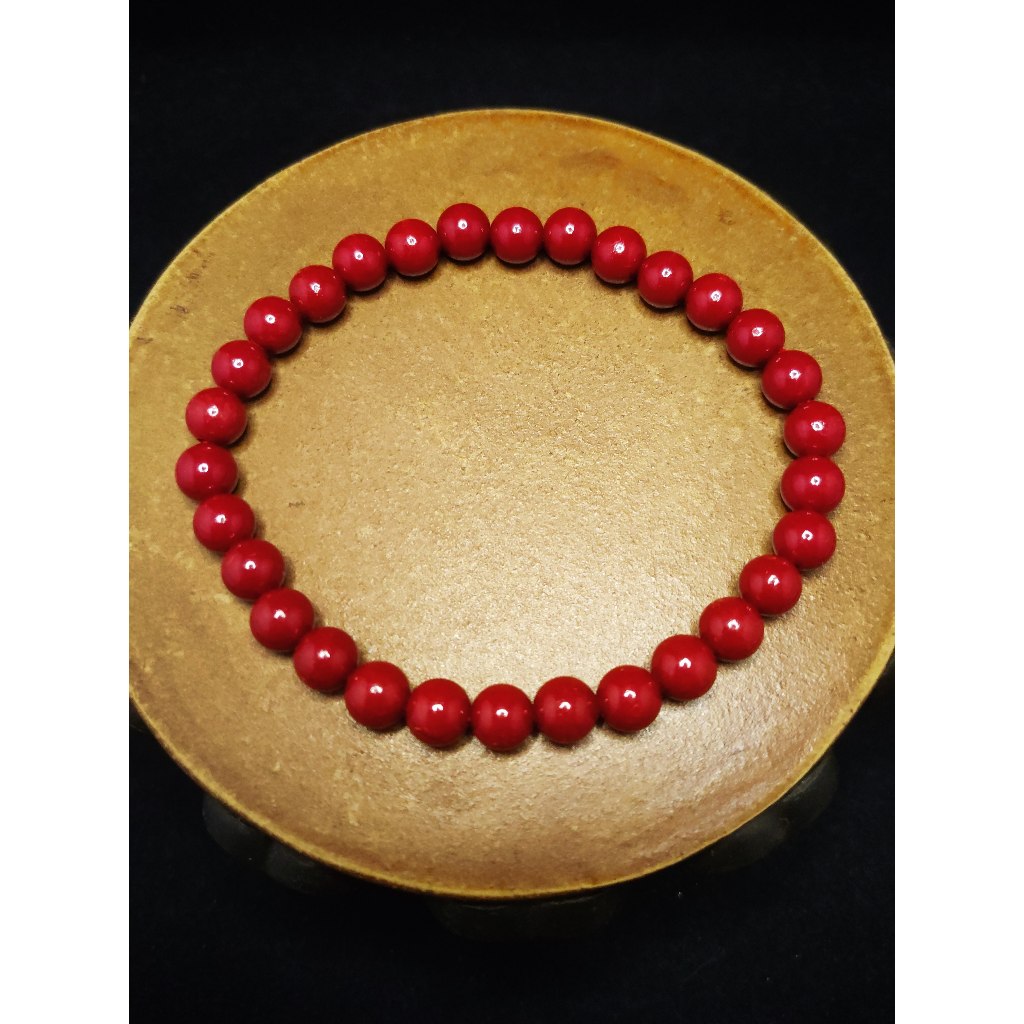 Gelang ZhuSha Cinnabar 4A 6mm C487