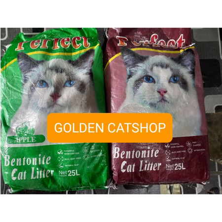 TERMURAH PROMO PERFECT PASIR KUCING 25 LITER BENTONITE CAT LITTER PASIR KUCING