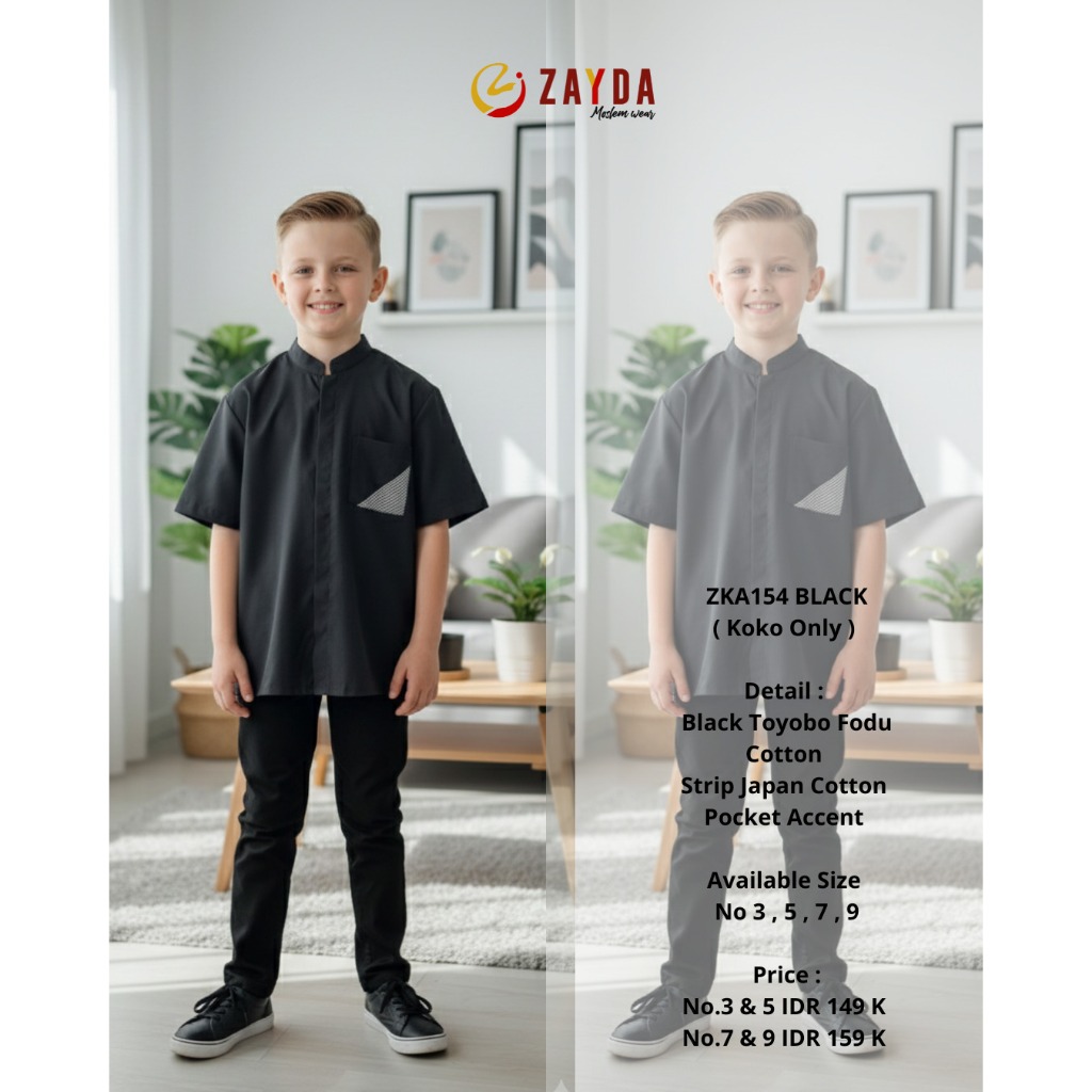 KOKO SARIMBIT ANAK 154 BY ZAYDA MOSLEM WEAR ORIGINAL KEKINIAN MODERN TRENDY ELEGANT MODIS EXCLUSIVE 