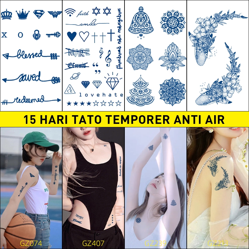 tato temporer, Mudah digunakan , tato tahan air,Stiker Tato Fruit Ink,15 hari tato temporer anti air