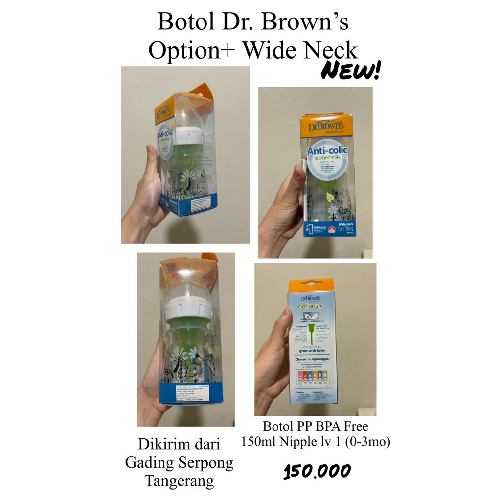 Botol susu dr. Browns Option+ wide neck