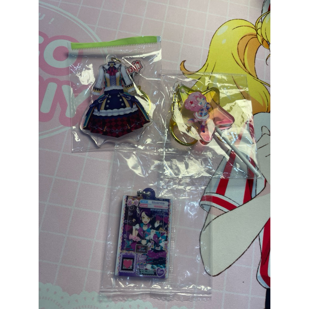 Aikatsu Pripara Merchendise Checkmate Acrylic ganci Yurika Sakura Sion
