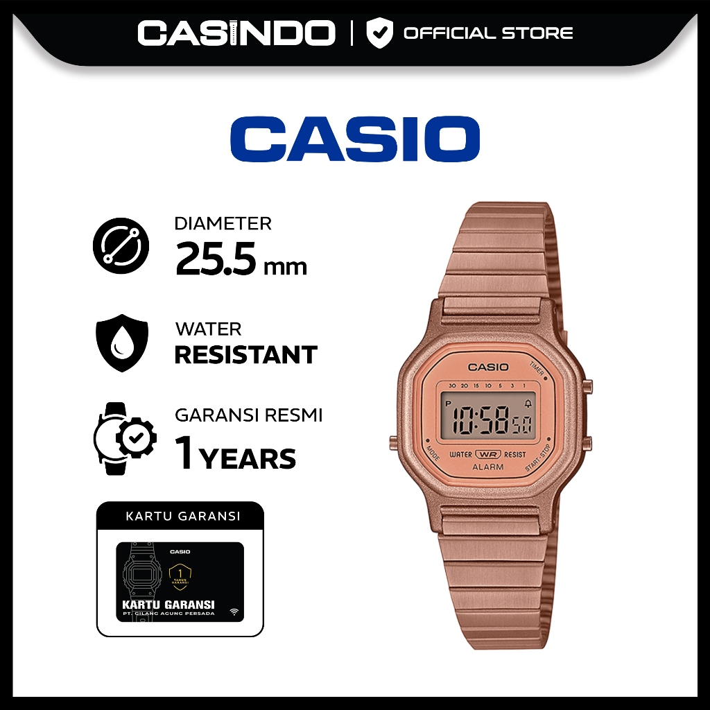 CASIO Jam Tangan Wanita Digital LA-11WR-5ADF
