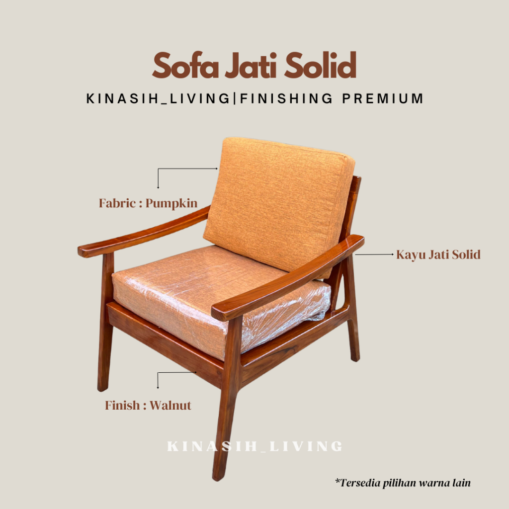 Sofa jati solid/sofa minimalis/sofa kayu jati
