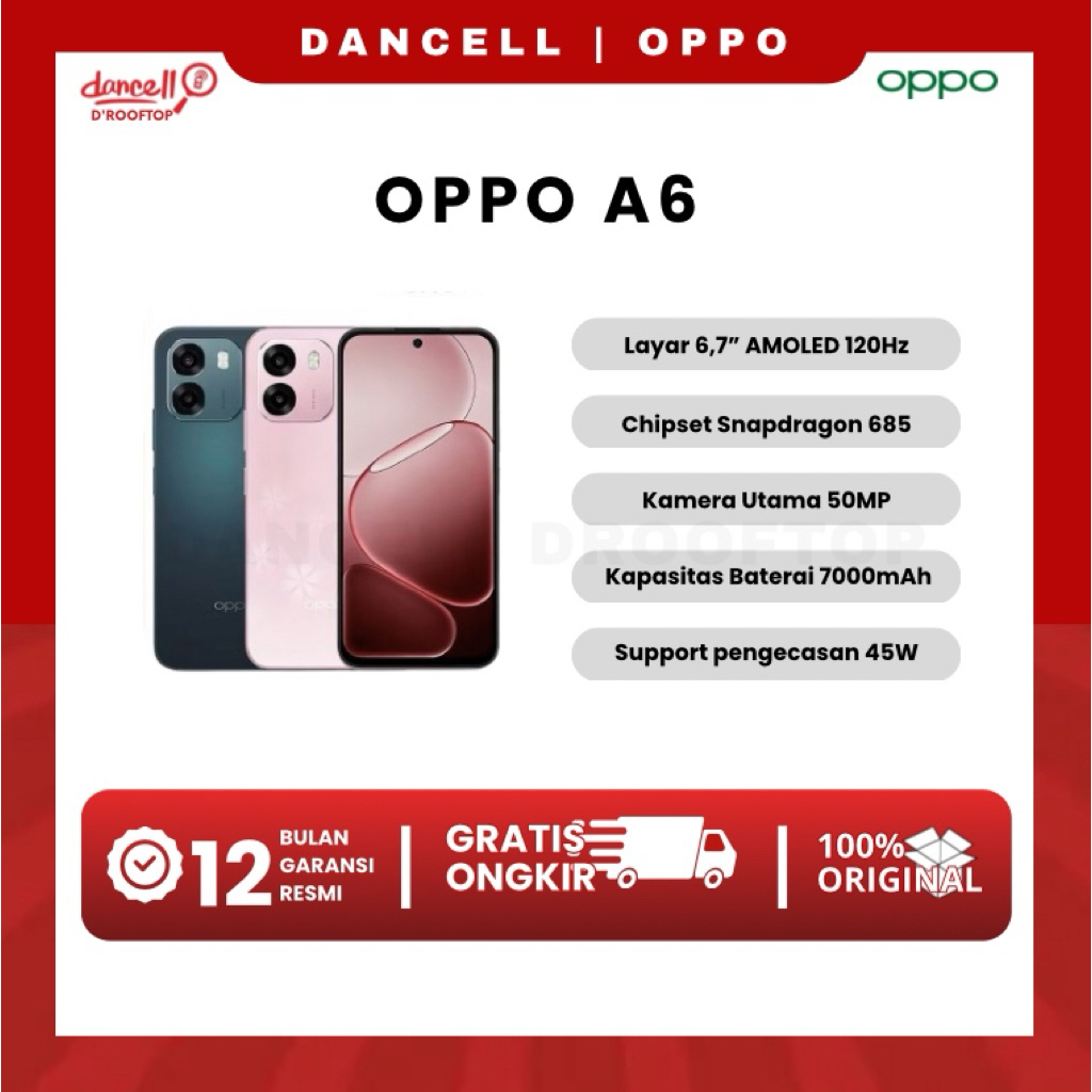 New Oppo A6 Ram 6/128GB | Ram 6/256GB Snapdragon 685